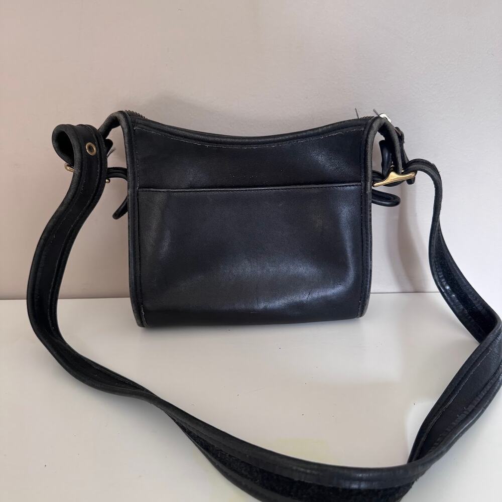 Coach Vintage Legacy Small Zip Crossbody Bag Black 9997
